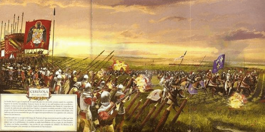 Batalla de Ceriñola. https://revistadehistoria.es/la-batalla-de-cerignola/