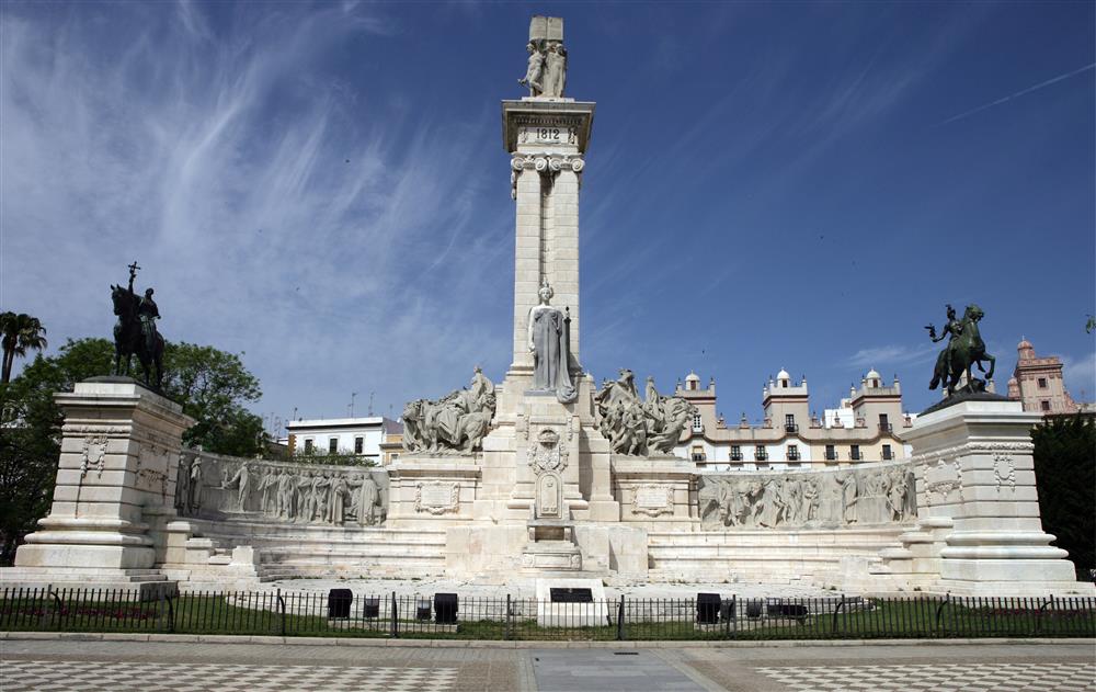 Monumento a las Cortes de Cádiz de 1812, en la ciudad de Cádiz