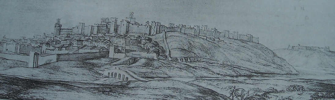 Vista de Badajoz de Pier María Baldi (año 1669)